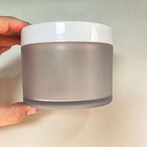 Customized 200ml 8oz <b>Empty</b> Plastic Frosted 250ml Luxury <b>Jars</b> for Body Butter Containers 250g 120ml <b>Jars</b> with Lid - Product Image 3