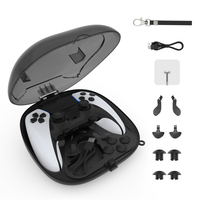 Support de charge rapide pour manette PS5 avec étui de rangement et housse de protection pour manette Playstation 5 Edge, kit d'accessoires