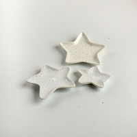 Plat en céramique en forme d'étoile pour dessert salade snack pain et petit déjeuner chargeur carré vaisselle pour mariages et fêtes