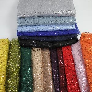LH Ready Ship Günstige Preis Pailletten Spitze Stoff Braut stickerei Hochzeit Tüll Stoff Mit Glitzer Für Kleid Kleidung - Product Image 1