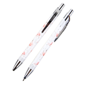 Factory Wholesale 1.0mm Wide <b>Retractable</b> Metal Ballpoint <b>Pens</b> Full Color Print Cheap Logo <b>Pens</b> for Promotional Writing - Product Image 2