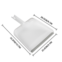 Ensemble pelle et balayette Flair PP 2-en-1 moderne et écologique avec brosse et pelle, manche en plastique, outils de nettoyage pour la maison