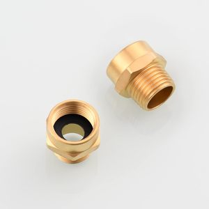 Bsp để NPT Adapter Brass G1/2 nữ chủ đề để <span class=keywords><strong>1</strong></span>/2 NPT nam chủ đề kết nối chuyển đổi phụ kiện - Product Image 2