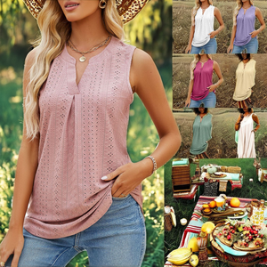 Dear-Lover Top de Tirantes Finos sin Mangas para Mujer, Elegante, de Verano, con Encaje Calado y Ganchillo, Tejido, Venta al por Mayor, Etiqueta Privada Personalizada - Product Image 3