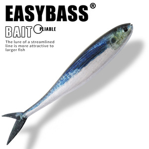 Esca Artificiale 3D Realistica in Acciaio Inossidabile, Esca Morbida a Forma di Pesce Finto, per la Pesca al Bass e in Mare, per Grandi <span class=keywords><strong>Pesci</strong></span>, Vendita Calda Transfrontaliera - Product Image 2