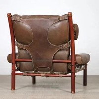 Ensemble de fauteuils de salon de luxe en bois massif et cuir, fauteuils inclinables ergonomiques, pour salle à manger, extérieur, maison, bureau, hôtel