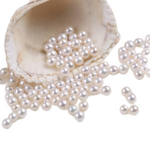 Collier de perles de riz blanches de 4-5 mm, perles d'eau douce naturelles, perles violettes semi-finies, bijoux DIY, perles en vrac, matériau ABS, forme de riz - Product Image 4