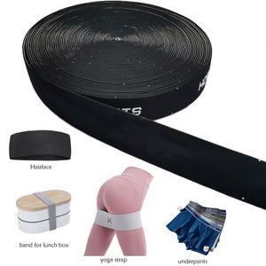 Recycle Polyester Colorful Fold Over Elastic Webbing Band Tape Elastics Ribbon for Headbands Girl Head Bow - Product Image 5