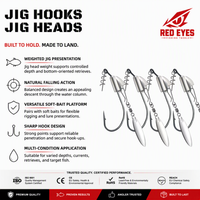 Échantillon Gratuit Hameçon Simple à Large Ouverture en Forme de Poisson avec Tête Plombée, Lame Rotative et Clip à Ressort pour la Pêche en Gros
