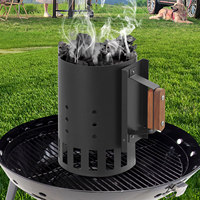 Pemantik api arang arang arang Briquette panggang BBQ cerobong api cepat kayu lipat