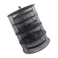 Séchoir pliable à 4 niveaux en polycarbonate, étagère de séchage suspendue en maille pliable, cadre en acier inoxydable, séchoir portable pour plantes