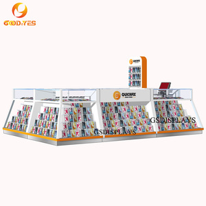 Sang trọng thân thiện với môi bền điện thoại sửa chữa & phụ kiện <span class=keywords><strong>kiosk</strong></span> với LED chiếu sáng cho trung tâm mua sắm tùy chỉnh kích thước - Product Image 1