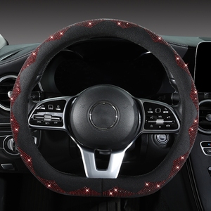 Protection de <span class=keywords><strong>volant</strong></span> de voiture en forme de D avec décoration unique en strass - Product Image 4