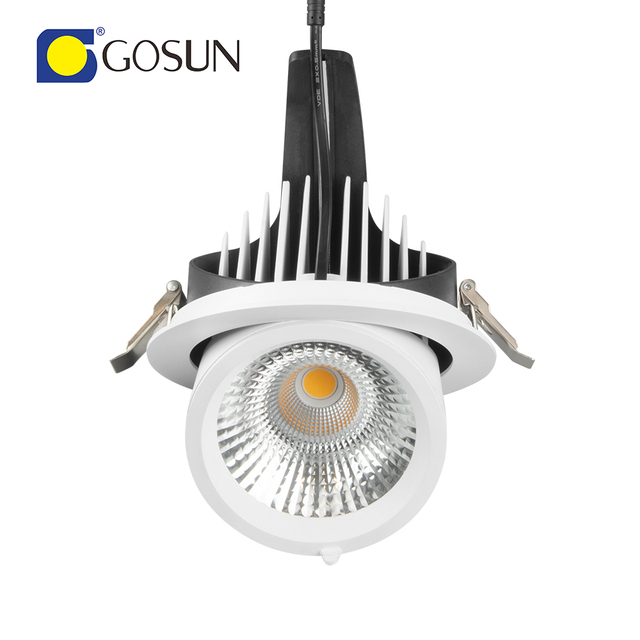 CE/ROHS/CB/SAA 15w Aluminium Reflector Optic 15/24/40/60 Deg Gimbal Cob Ceiling Indoor LED Recessed Downlight
