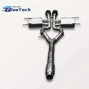 ระบบท่อไอเสียแคทแบ็กสแตนเลสสำหรับรถยนต์ Jaguar F-TYPE X152 2.0T พร้อมวาล์วควบคุมเสียงและระบบปรับเสียงได้ - Product Image 3