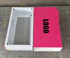 Xinrunjin กระเป๋าใส่ชาลายดอกไม้แบบปรับแต่งได้กล่องกระดาษศิลปะเคลือบพร้อมผิวฟอยล์สีทองสำหรับจัดเก็บและจัดแสดงเครื่องสำอาง - Product Image 1