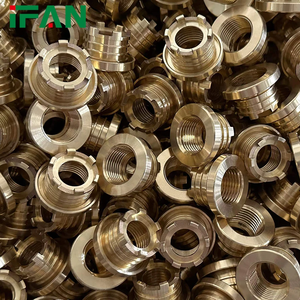 IFAN ücretsiz örnek çin toptan pirinç dolgu somunu plastik Ppr uydurma pirinç dişli ekle - Product Image 5