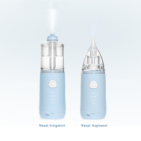 Aspirateur nasal électrique multifonction 2 en 1 et irrigateur nasal pompe d'aspirateur nez de bébé en silicone à forte aspiration