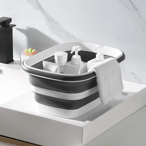 Precio de fabricante, bañera de inmersión, Cubo de lavabo de pie de viaje plegable de plástico plegable, bañera portátil - Product Image 3