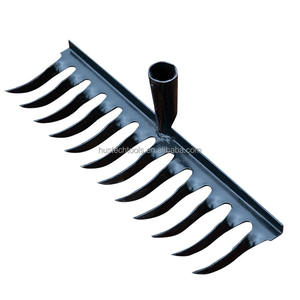 Râteau à <span class=keywords><strong>foin</strong></span> en acier inoxydable rouge et vert au meilleur prix avec manche en <span class=keywords><strong>bois</strong></span>, 14 dents, longueur des dents de 5 cm, garantie de 3 ans - Product Image 5