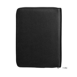 Vegan Leather Zipper Card Holder Folio Customized Leather Gift Zipperd <strong>Padfolio</strong> - Product Image 4