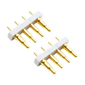 Pogo pin Dip Type 4.0mm Contact Round Spring loaded snp Gold pogo pin Connector