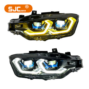 <span class=keywords><strong>Faros</strong></span> Delanteros SJC Auto Nuevos con Actualización de Color Amarillo y Blanco para BMW Serie 3 F30 F31 F35, <span class=keywords><strong>Luces</strong></span> <span class=keywords><strong>LED</strong></span> 2012-2018, Halógenas, Xenón, <span class=keywords><strong>LED</strong></span> - Product Image 1