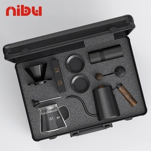 Confezione regalo portatile NIBU <span class=keywords><strong>Set</strong></span> macinacaffè manuale <span class=keywords><strong>da</strong></span> <span class=keywords><strong>esterno</strong></span> Kit per il trasporto <span class=keywords><strong>Set</strong></span> <span class=keywords><strong>da</strong></span> caffè valigia <span class=keywords><strong>da</strong></span> caffè - Product Image 4