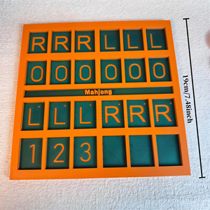 Tavola di Pratica per Mahjong Stampata in 3D, Vassoio per l'Ordinamento delle Tessere Numerate LR, Piastra di Posizionamento per l'Allenamento dei Principianti - Product Image 5