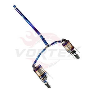 Sistema de Escape Valvetronic Vortex de Titanio para Toyota Camry, Silenciador de Alto Rendimiento, Tubo en Y Azul Quemado con Puntas de Carbono, Catback - Product Image 4