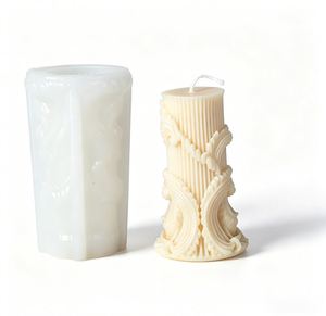 New Ideas Unique Silicone Molds 3D Cylinder Scented Candle Silicone Mould for Candle Making Handmade Aromatherapy Candles Soaps - Product Image 6
