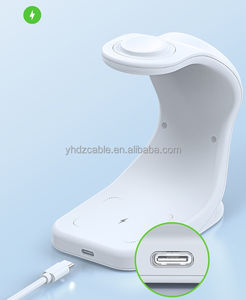 Montre intelligente de bureau <span class=keywords><strong>3</strong></span> en 1 standard magnétique 15W charge rapide support de téléphone portable chargeur magnétique sans fil - Product Image 6