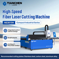 Machine de découpe laser à fibre compacte TIANCHEN NS3015H, refroidie par eau, pour acier inoxydable, acier au carbone, aluminium, tôles CNC 3015