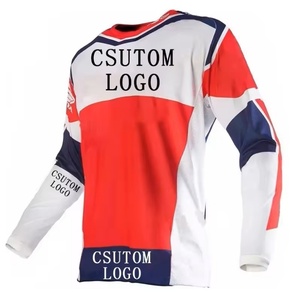 ชุดแข่งหนังระบายอากาศแขนยาวสำหรับรถจักรยานยนต์บนถนนจักรยานเสือภูเขาแห้งเร็วลดความเร็วในการขับขี่ชุดกีฬาปั่นจักรยาน - Product Image 6