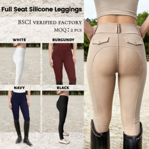 Leggings Tecnici per <span class=keywords><strong>Equitazione</strong></span> Personalizzabili in Vari Colori, <span class=keywords><strong>Pantaloni</strong></span> Aderenti con Silicone, Direttamente dalla Fabbrica - Product Image 1