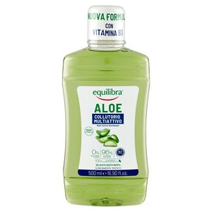 Enjuague Bucal EQUILIBRA, 500 ml, Refrescante, con Aloe Vera, Multifuncional, Hecho en Italia - Product Image 1