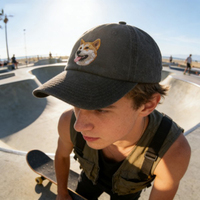 Casquette de baseball tendance à 6 panneaux brodée léopard |   Casquette Snapback Vintage Lavée Effet Vieilli à Motif Animalier Unisexe – Vente en Gros Toutes Saisons