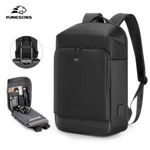 2023 New fashion computer men anti theft water resistant travel business usb polyester bagpack laptop back bag pack backpack