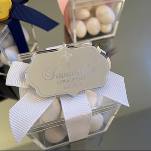 PLACA <span class=keywords><strong>DE</strong></span> ACRÍLICO PERSONALIZADA para Boda, <span class=keywords><strong>Bautizo</strong></span>, Bat Mitzvah, Recién Nacido, Compromiso, Primera Comunión, Decoración - Product Image 3