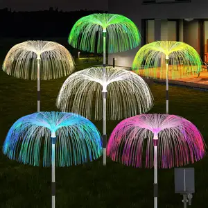 Luces solares de jardín de medusas para patio, camino, fiesta, decoración, cambio de colores, luces de medusas, impermeables para exteriores