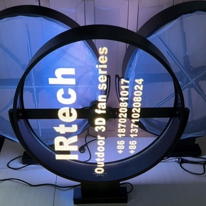 Tường ngoài trời gắn kết không thấm nước 3D Hologram LED fan hiển thị đơn/đôi bên logo hiển thị 3D ba chiều thiết bị quảng cáo - Product Image 3
