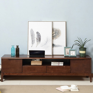 Nordic Style Solid Wood Tv Stand With Drawers And Storage For Living Room Furniture - Product Image 3