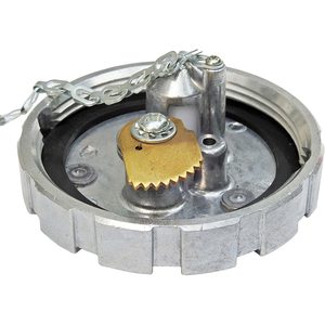 ฝาปิดถังน้ำมันแบบล็อคสำหรับรถบรรทุกเคนเวิร์ธขนาดกลาง ทำจากอะลูมิเนียม ขนาด 8x5x5 นิ้ว พร้อมโซ่และกุญแจ - Product Image 3