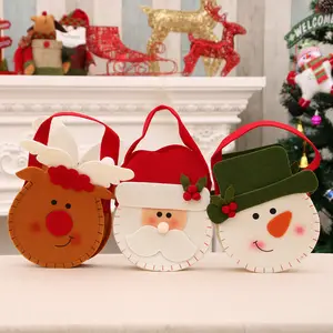 工場卸売生地巾着プレゼントバッファローチェック柄小さなギフトバッグクリスマスブラッシュドキャンディートートバッグクリスマスストッキング