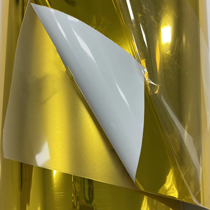 Premium Finish Chrome Gold PET Car Vinyl <b>Wrap</b>, Anti-Scratch Electroplating Film, Esign Full Car Body Protection Vinyl <b>Roll</b> - Product Image 5