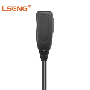 LSENG G Shape Earhook Walkie Talkie หูฟัง 2 พิน PTT ไมโครโฟนชุดหูฟังใช้งานร่วมกับ <span class=keywords><strong>ICOM</strong></span> วิทยุสองทาง IC-<span class=keywords><strong>V8</strong></span> IC-F21 IC-F26 - Product Image 2