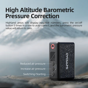 Pompe à air numérique portable pour vélo CYCLAMI AM6, compresseur d'air sans fil, gonfleur de pneus de vélo, mini pompe à air électrique pour voiture - Product Image 6