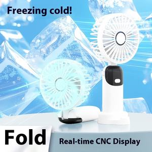 Vente en gros USB Rechargeable LED Smart Digital Control Portable Desktop Foldable Mini Handheld <span class=keywords><strong>F</strong></span> ans Strong Wind Soft Household - Product Image 4