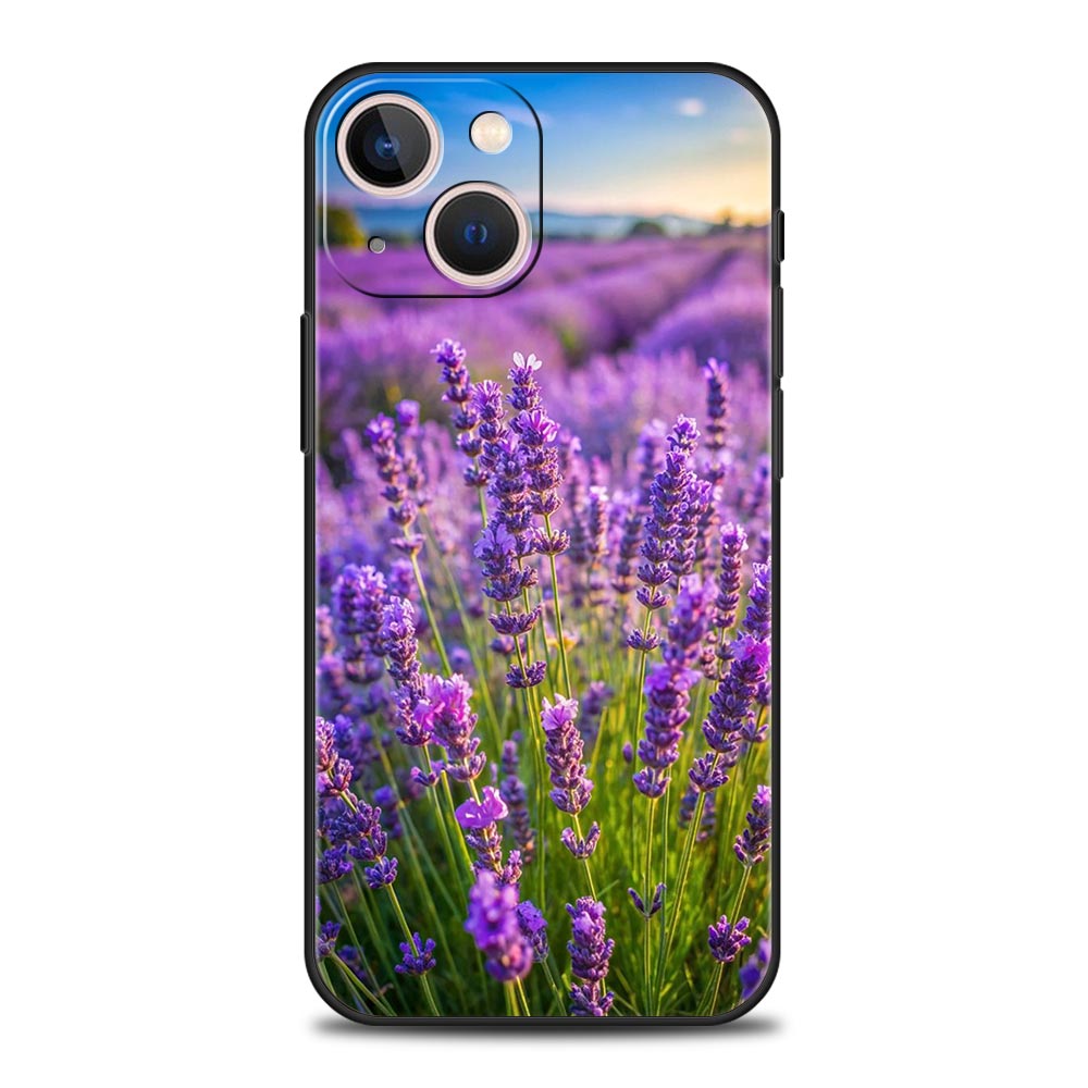 Simple Lavender Purple Flowers Phone Case for iPhone 16 13 15 14