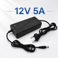 Service ODM, adaptateur d'alimentation à découpage 60W 12V 5A, 5000mA, 5.5*2.1mm, adaptateur secteur AC/DC de bureau, alimentation 12V 5A pour moniteurs LCD